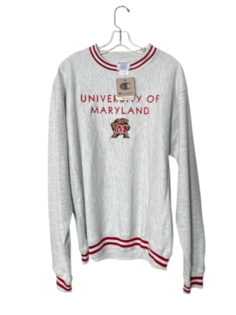 Champion Reverse Weave University of Maryland Terrapins Crewneck Sweatshirt NWT